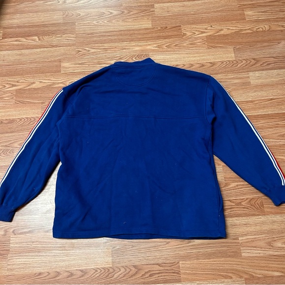 Vintage Logo Athletic New York Giants Men’s Sweatshirt Pullover XL 1/4 Zip Blue - Picture 3 of 3